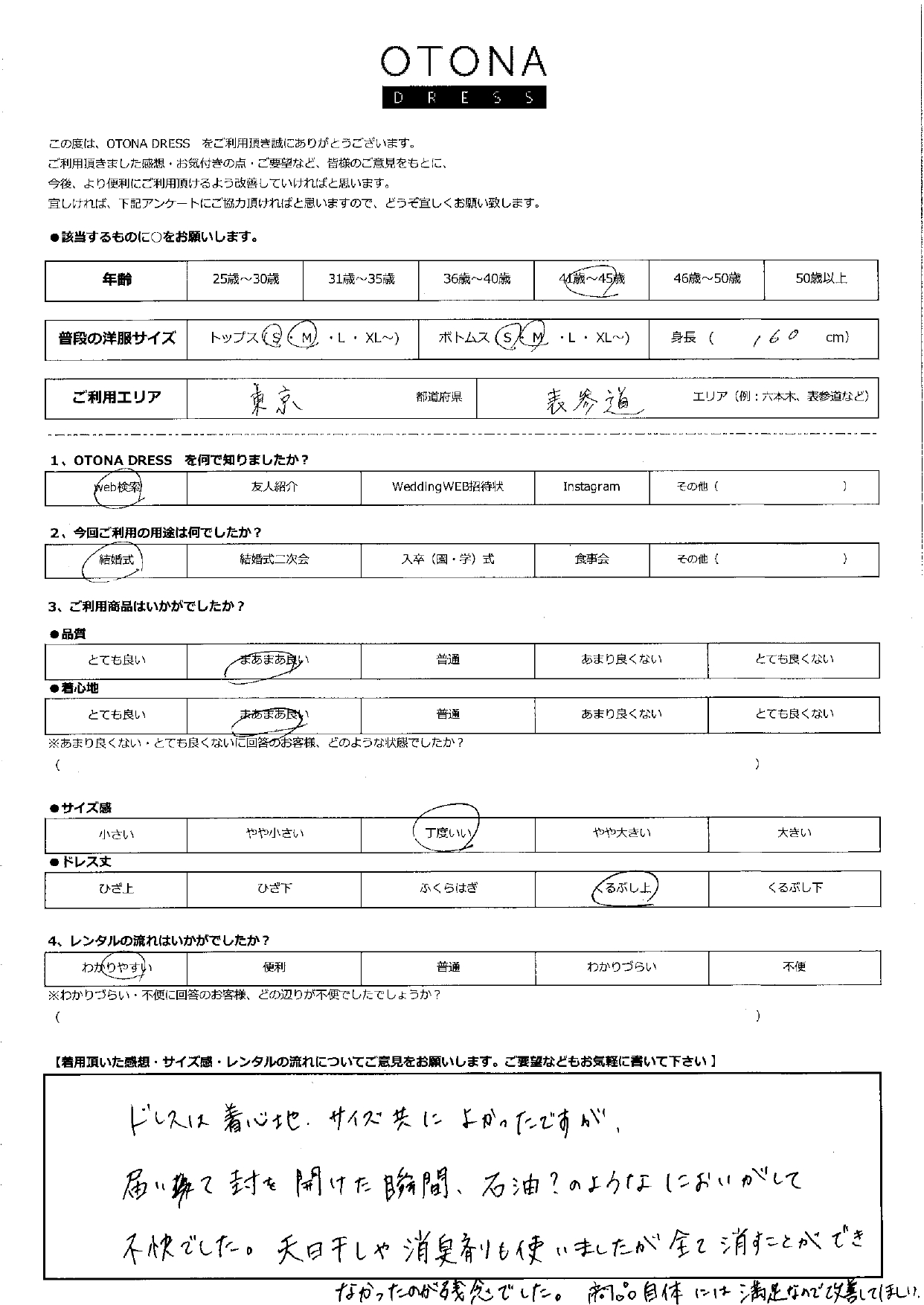 11/14結婚式ご利用　東京・表参道エリア