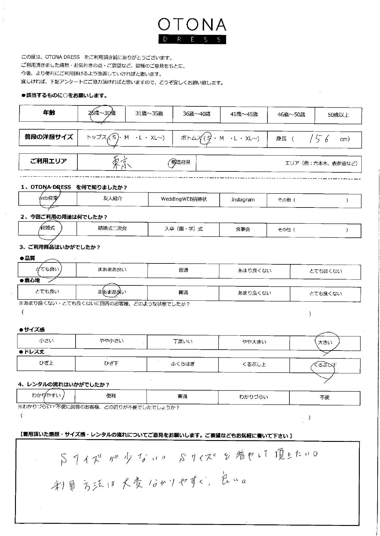 2/23結婚式ご利用　東京エリア