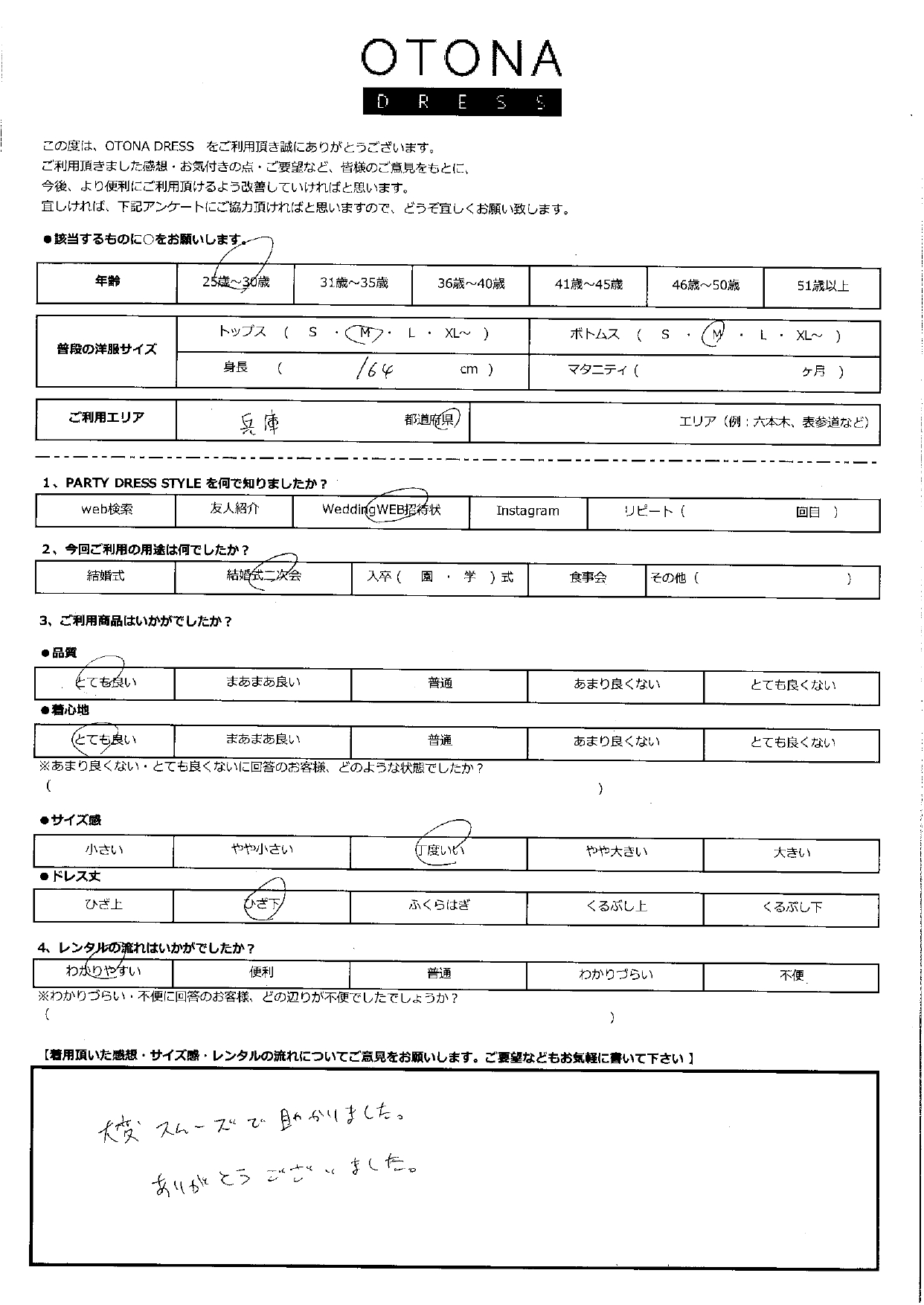 3月23日　結婚式二次会ご利用　兵庫エリア