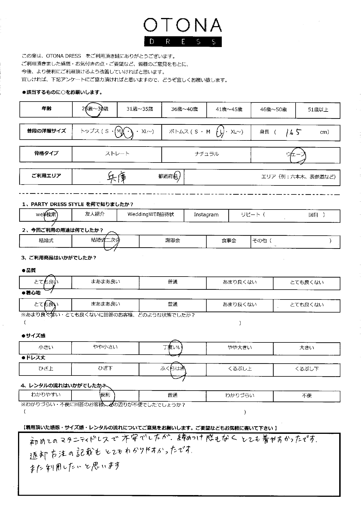 3月30日　結婚式二次会ご利用　兵庫エリア