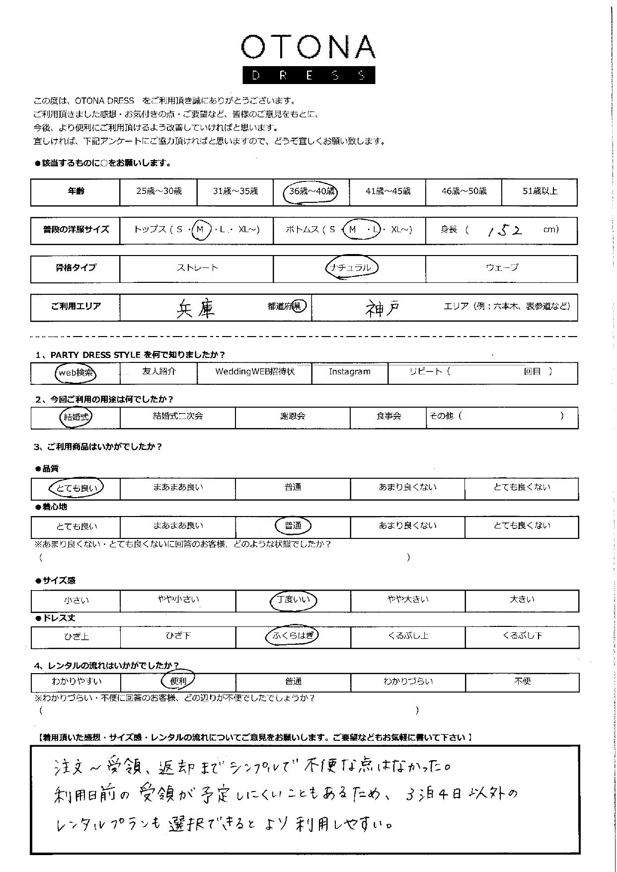 5月18日　結婚式ご利用　兵庫・神戸エリア