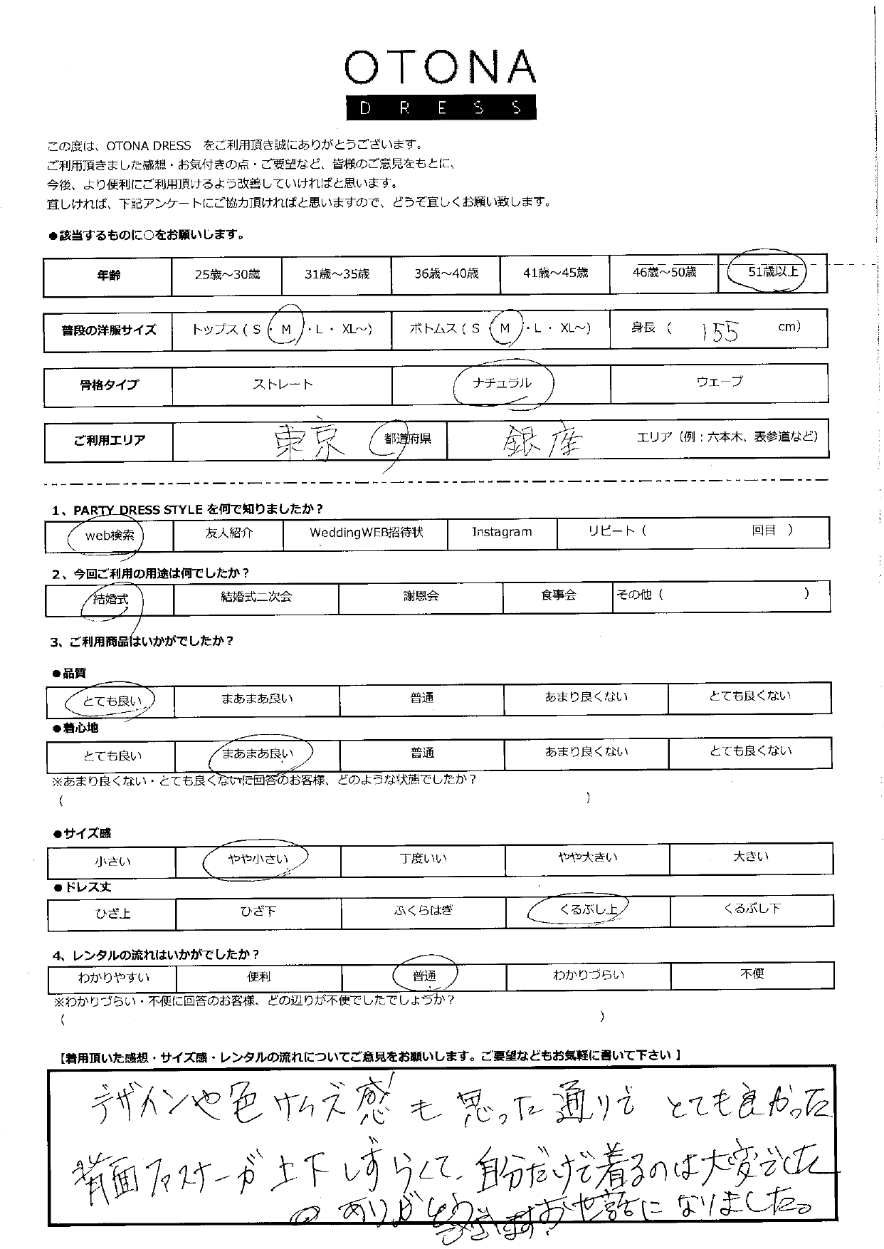 5月25日　結婚式ご利用　東京・銀座エリア