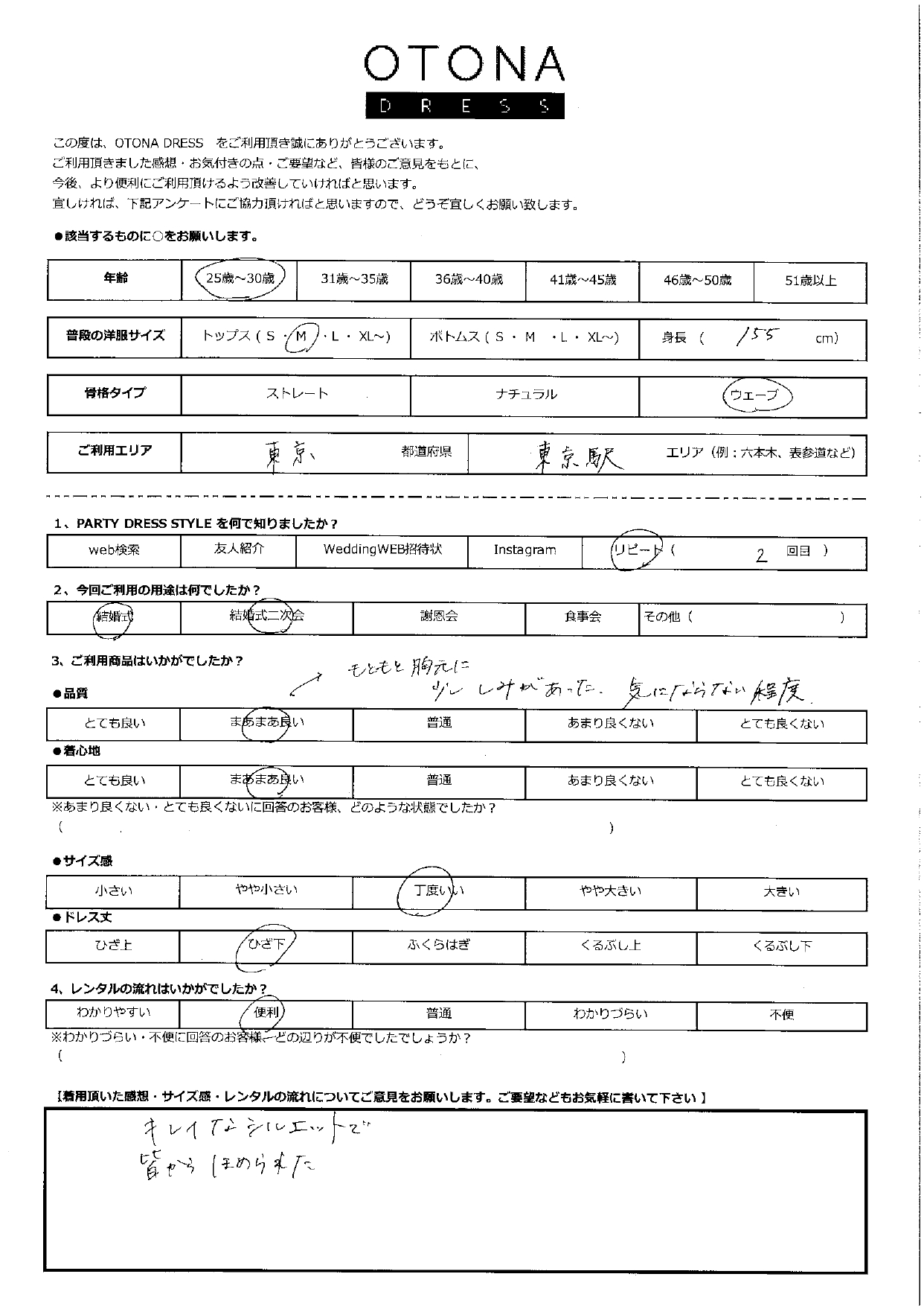 5月26日　結婚式・結婚式二次会ご利用　東京エリア