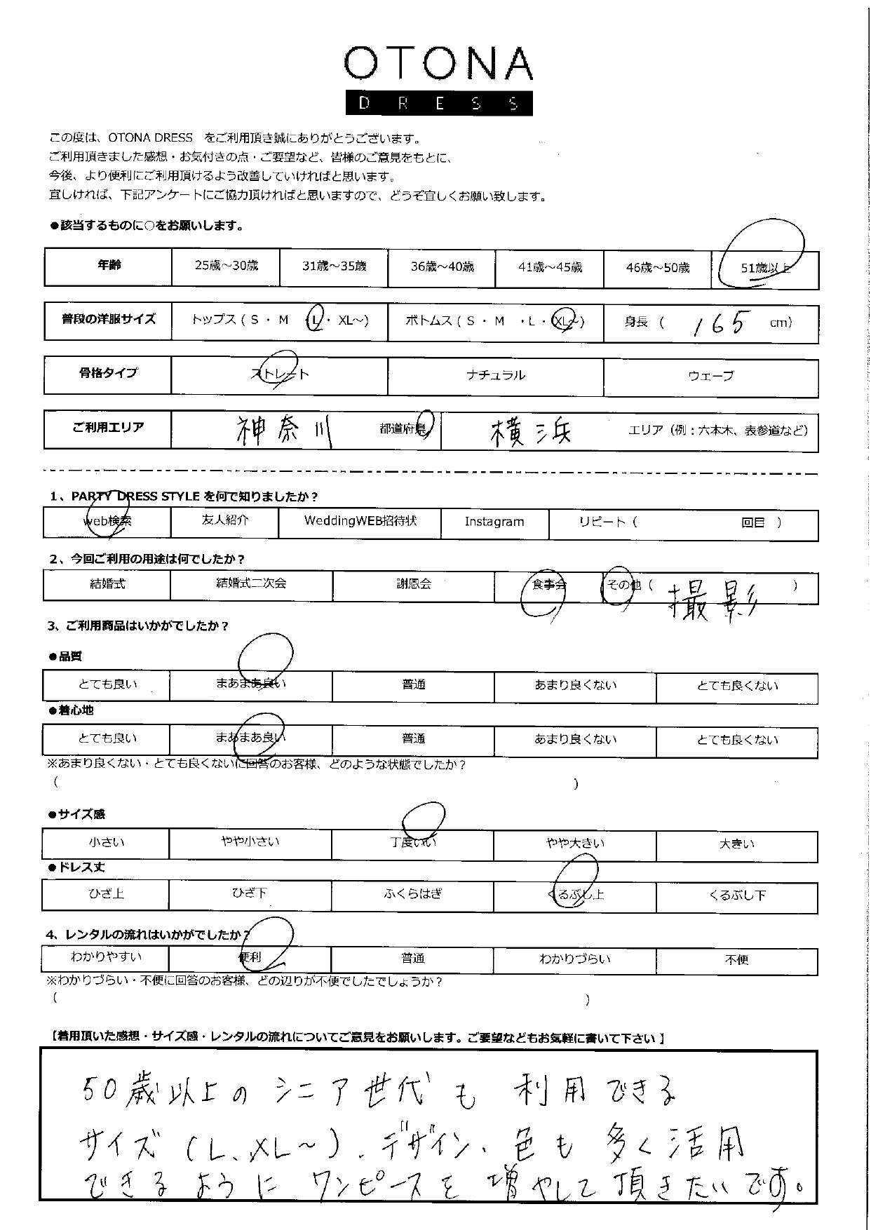 8月26日　食事会・撮影ご利用　神奈川・横浜エリア