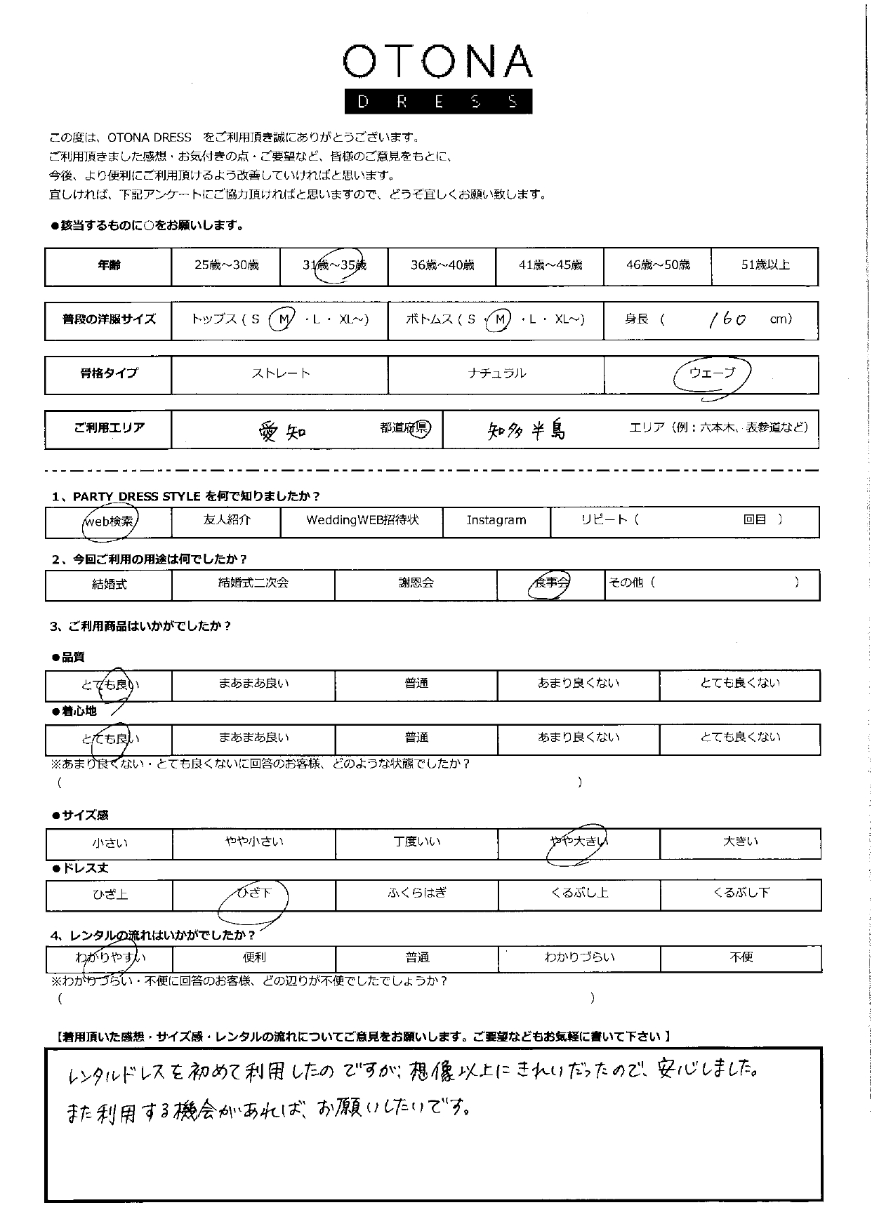 10月13日　食事会ご利用　愛知・知多半島エリア