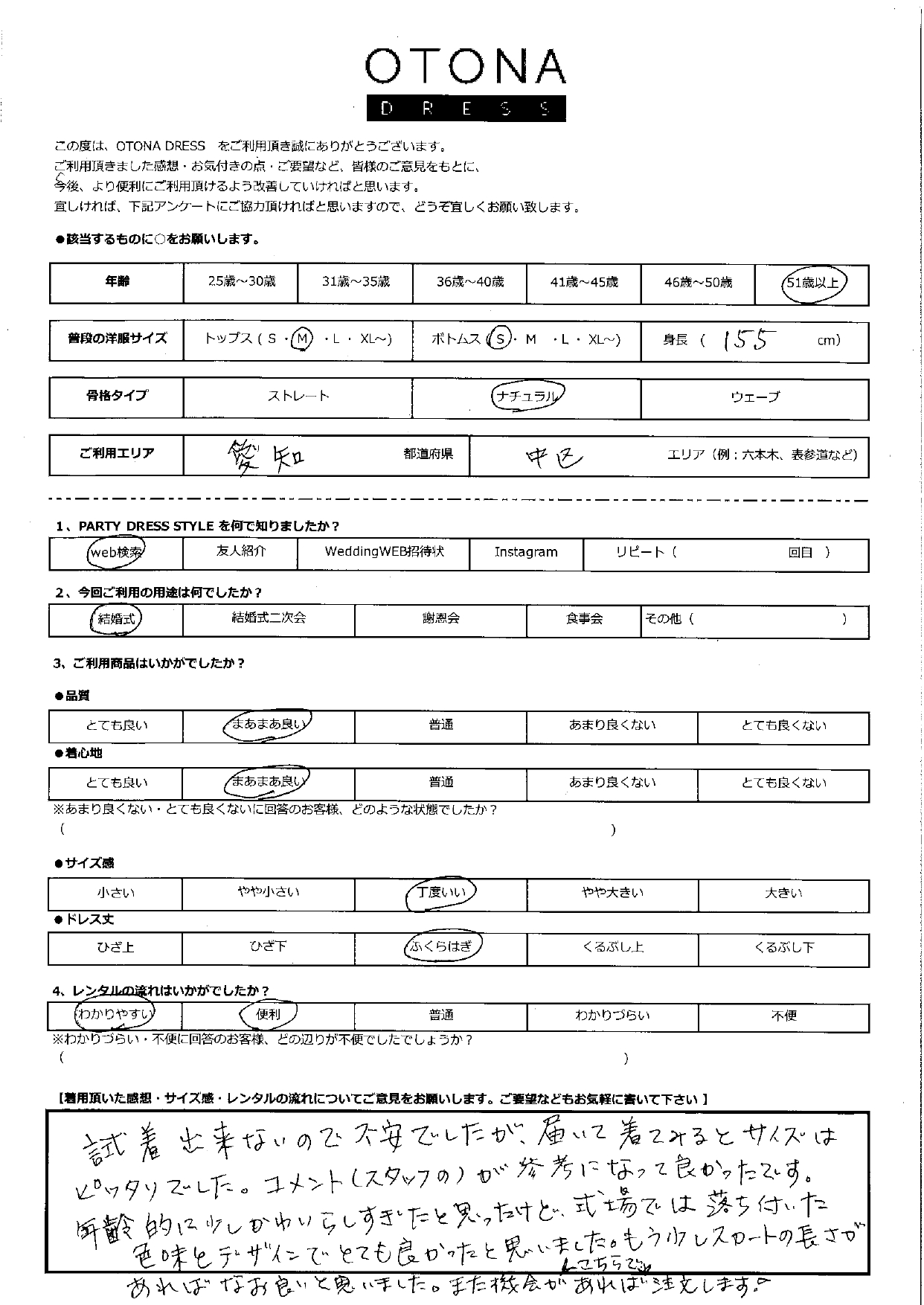 9月28日　結婚式ご利用　愛知・中区エリア