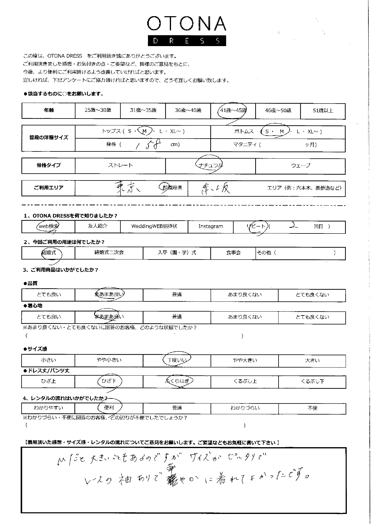 1月26日　結婚式ご利用　東京・赤坂エリア