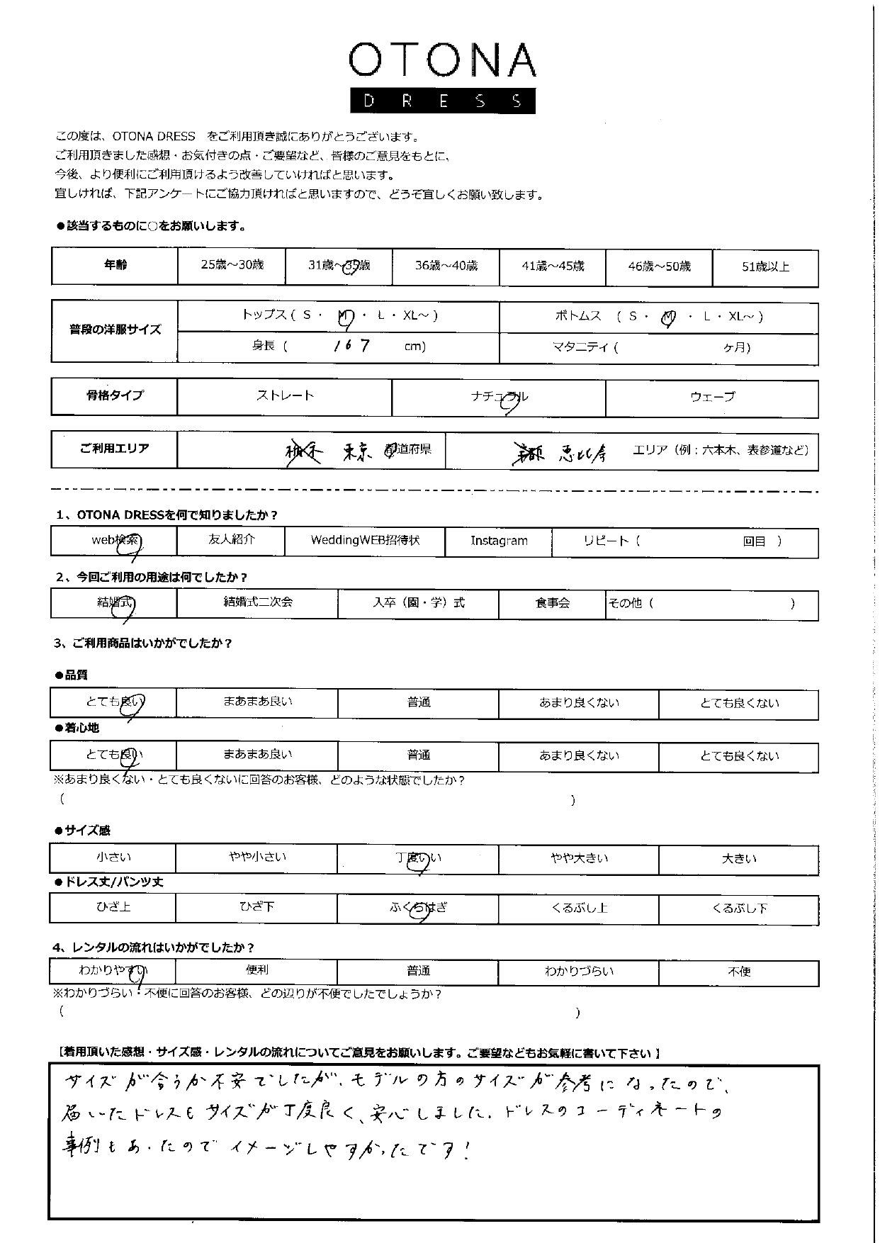 4月19日　結婚式ご利用　東京都恵比寿エリア