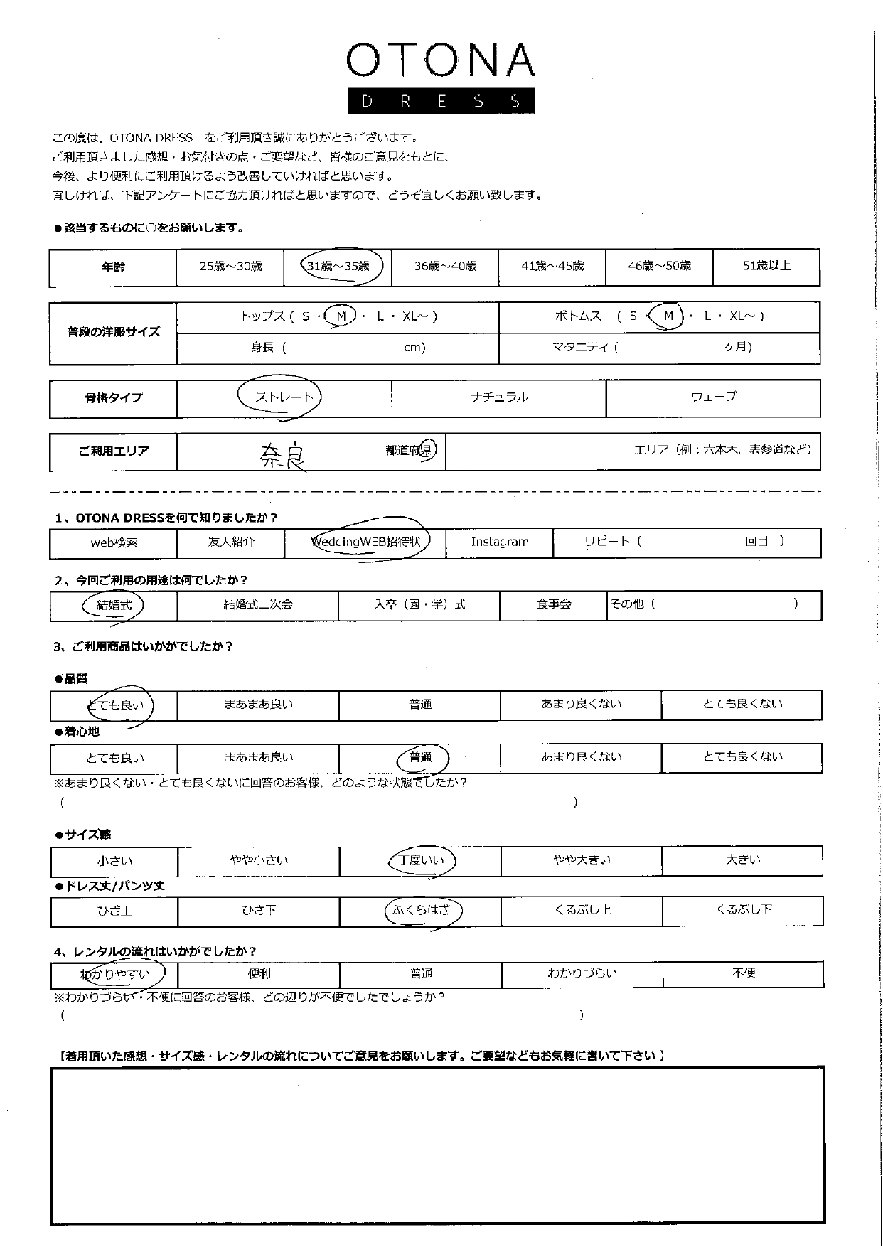 4月27日　結婚式ご利用　奈良エリア
