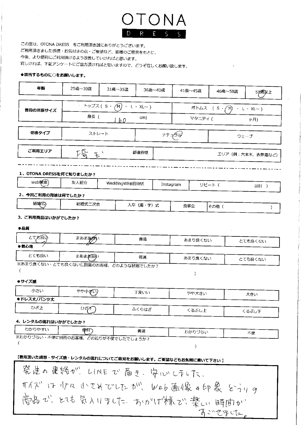5月6日　結婚式ご利用　埼玉エリア