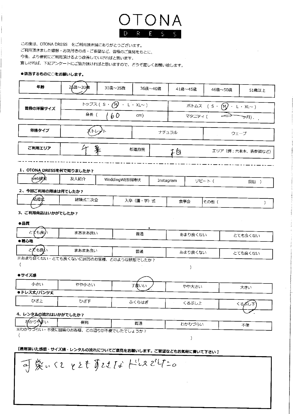 5月10日　結婚式ご利用　千葉・柏エリア