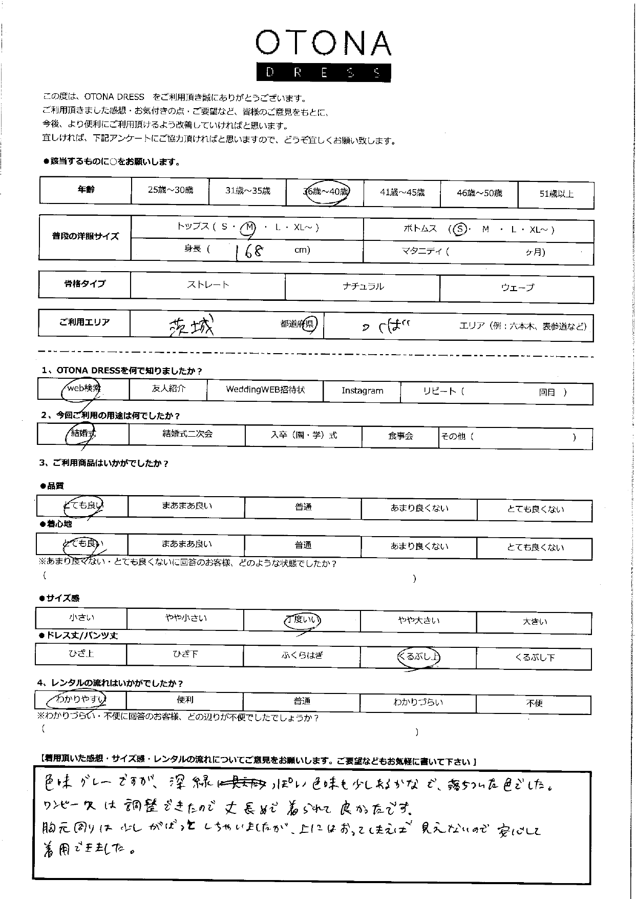 5月11日　結婚式ご利用　茨城・つくばエリア