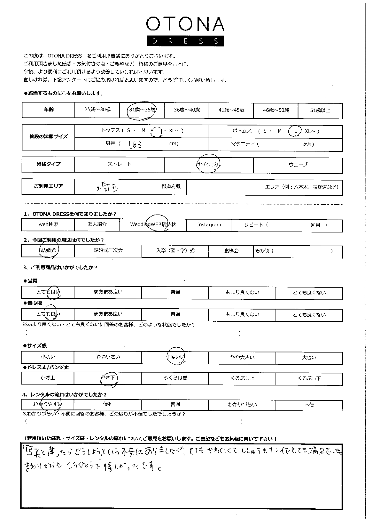 6月1日　結婚式ご利用　埼玉エリア
