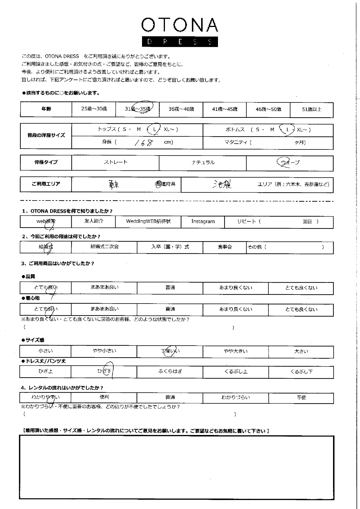 1/25結婚式ご利用　東京都・池袋エリア