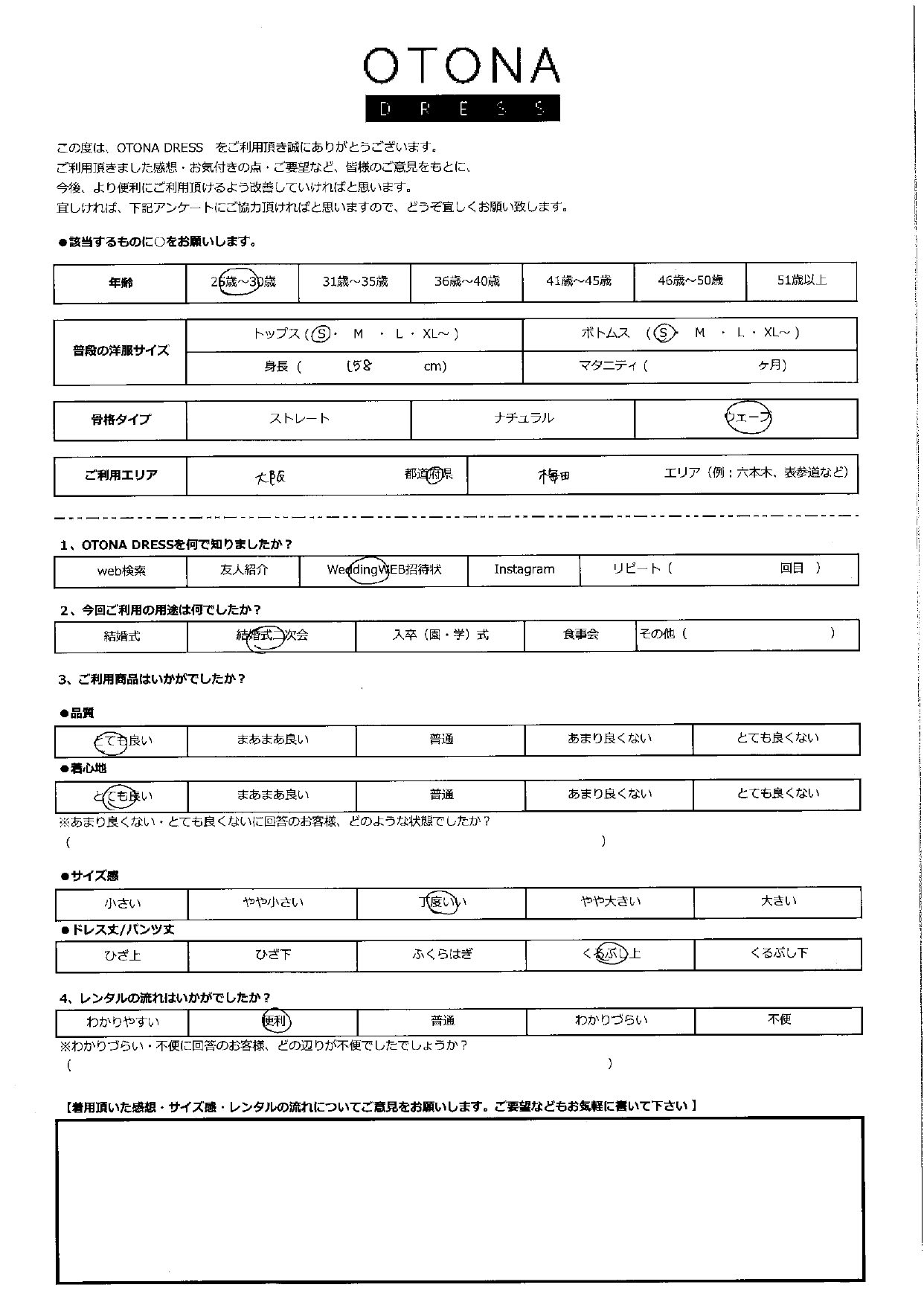 1月24日　結婚式二次会ご利用　大阪・梅田エリア｜AB1-464BR-S（ドレス単品）