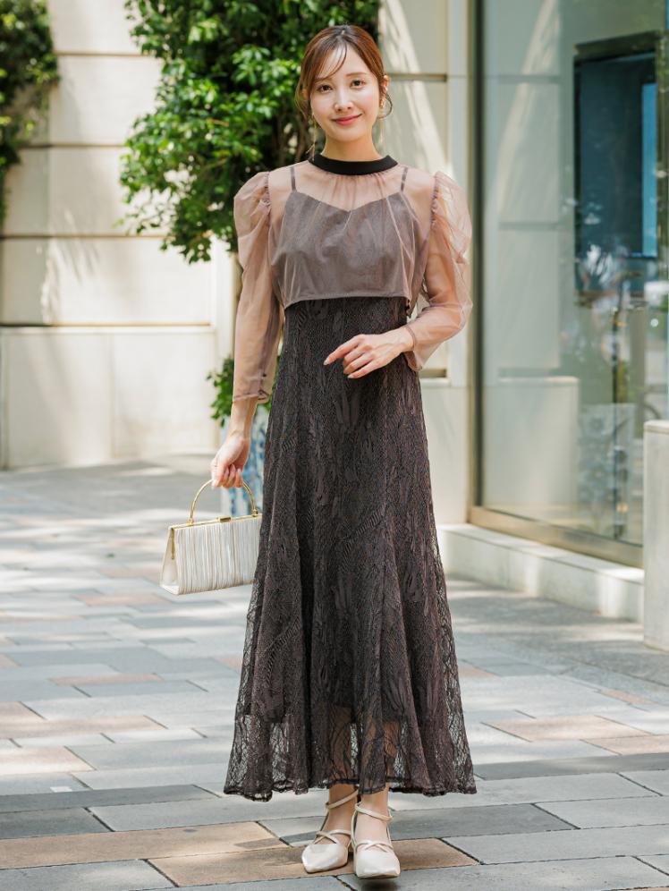 新品オブリobli バレリーナワンピース/ブラウン バレリーナワンピース/ブラウン | DRESS | OBLI