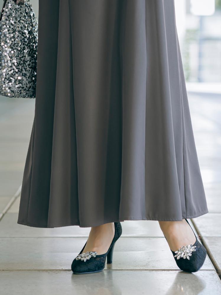 フリルベスト×シアートップスドレス(チャコールグレー)CL1-463CHC-L 13