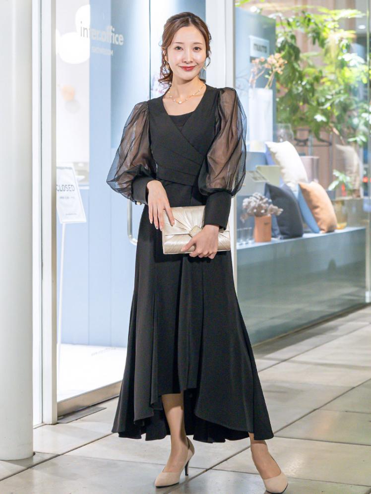 クロスデザインフィッシュテールドレス(ブラック)CL1-465BL-L 2