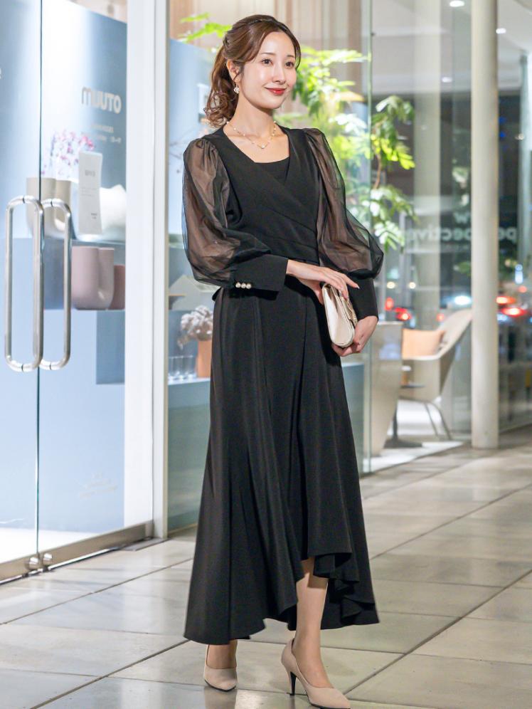 クロスデザインフィッシュテールドレス(ブラック)CL1-465BL-L 9