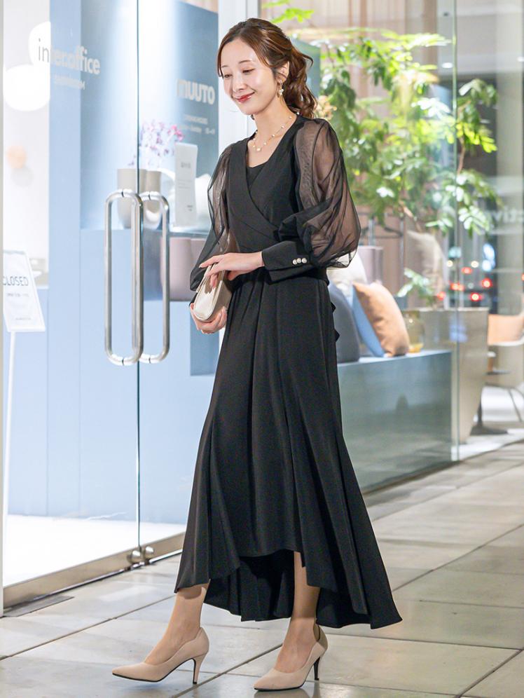 クロスデザインフィッシュテールドレス(ブラック)CL1-465BL-S 7