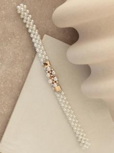 ゴールドバックルパールベルト(ゴールド)BE013-GD